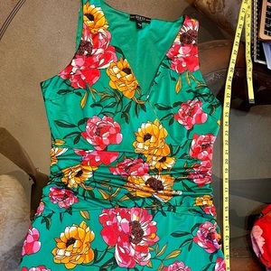 Guess green floral dress